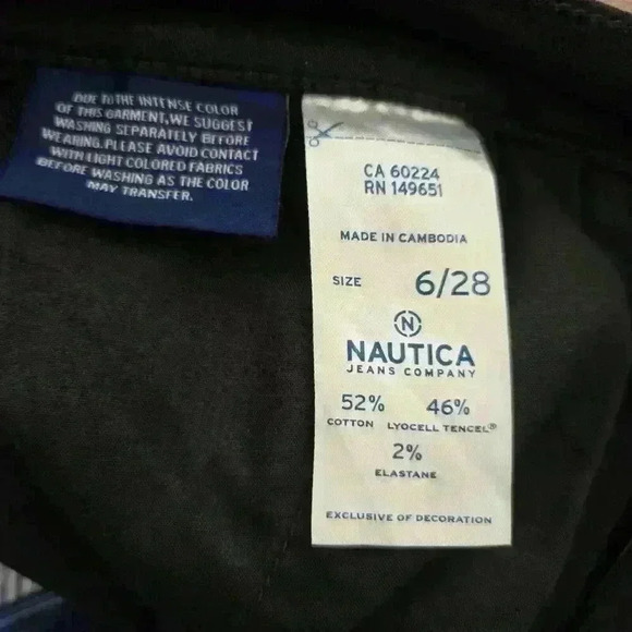 Nautica Men's Black Tencel Ankle Trouser 6/28 NWT - Picture 3 of 5